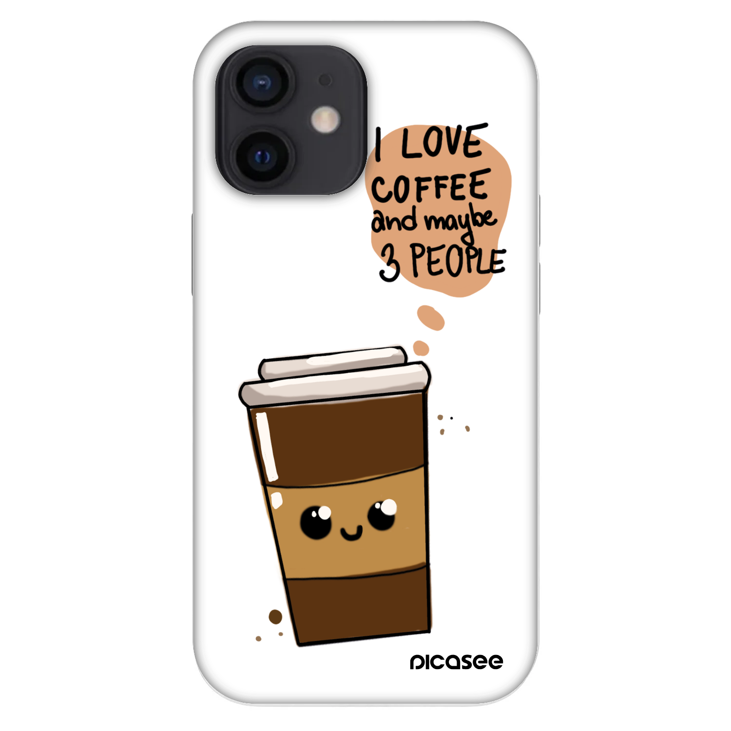Picasee Fashion Case Apple iPhone 12 mini - Cute coffee