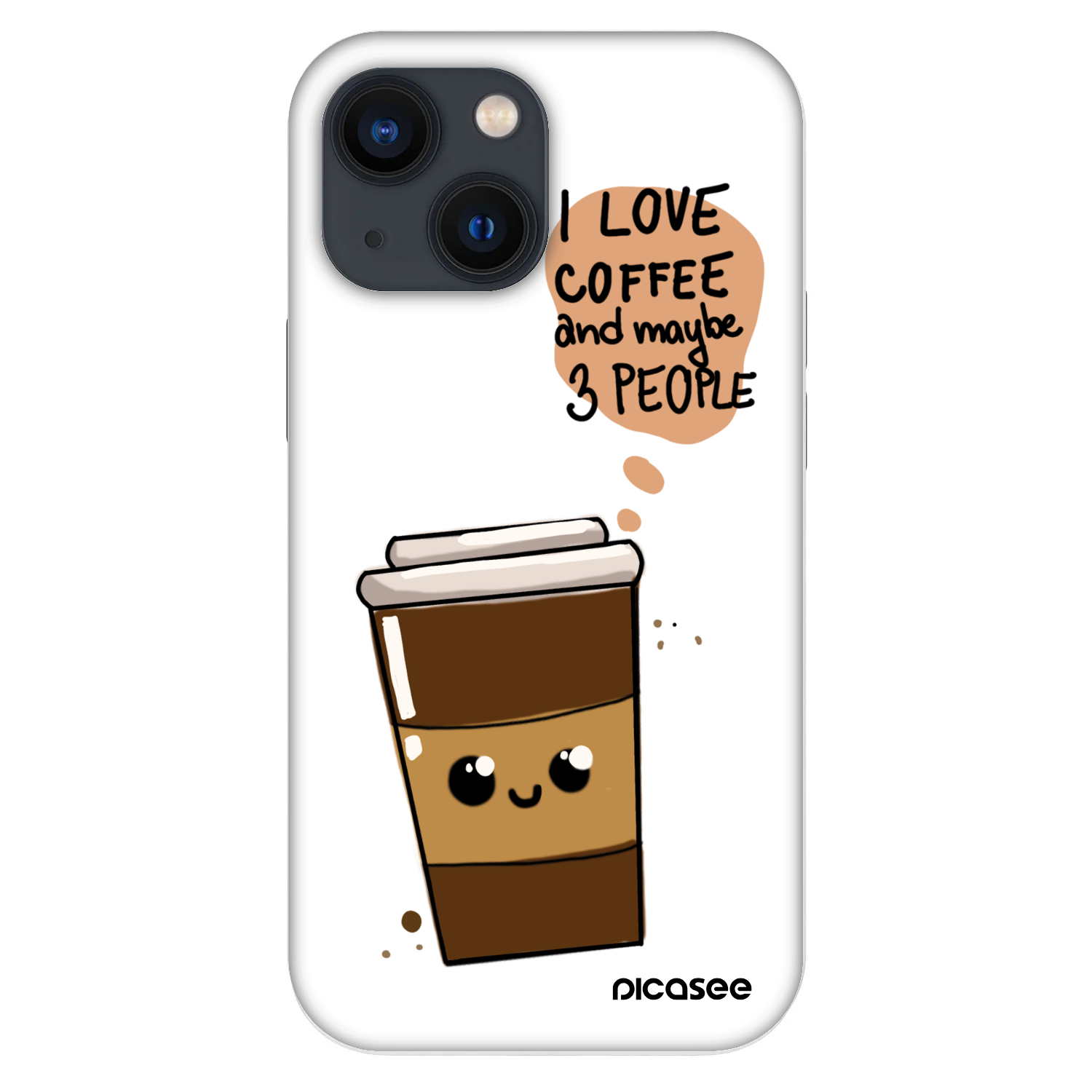 Picasee Fashion Case Apple iPhone 13 mini - Cute coffee