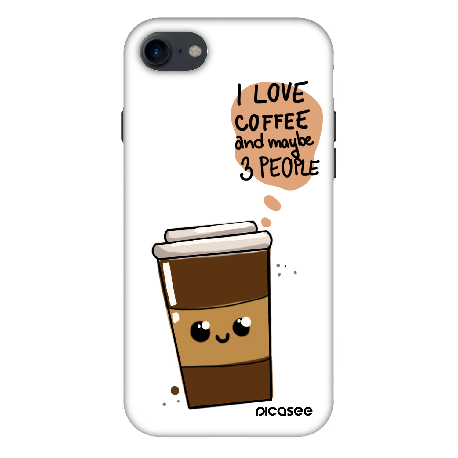 Picasee Fashion Case Apple iPhone SE 2022 - Cute coffee