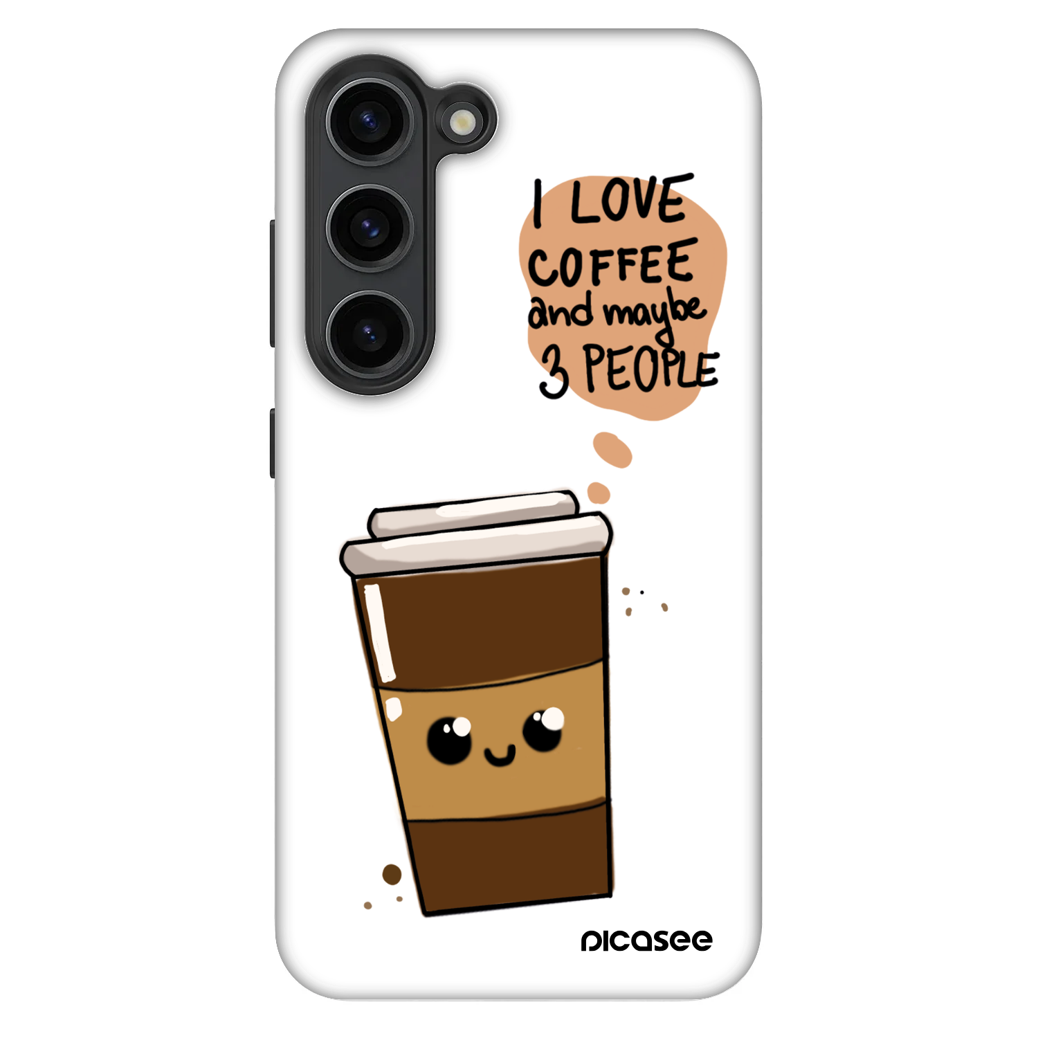 Picasee Fashion Case Samsung Galaxy S23 5G - Cute coffee