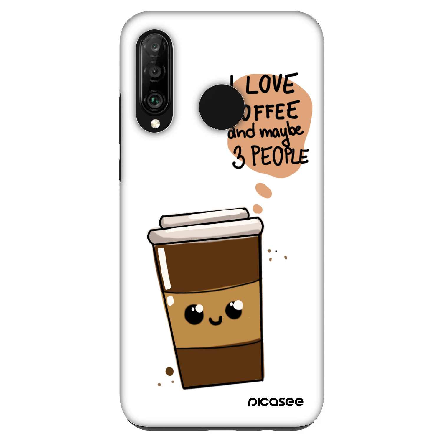 Picasee Fashion Case Huawei P30 Lite - Cute coffee
