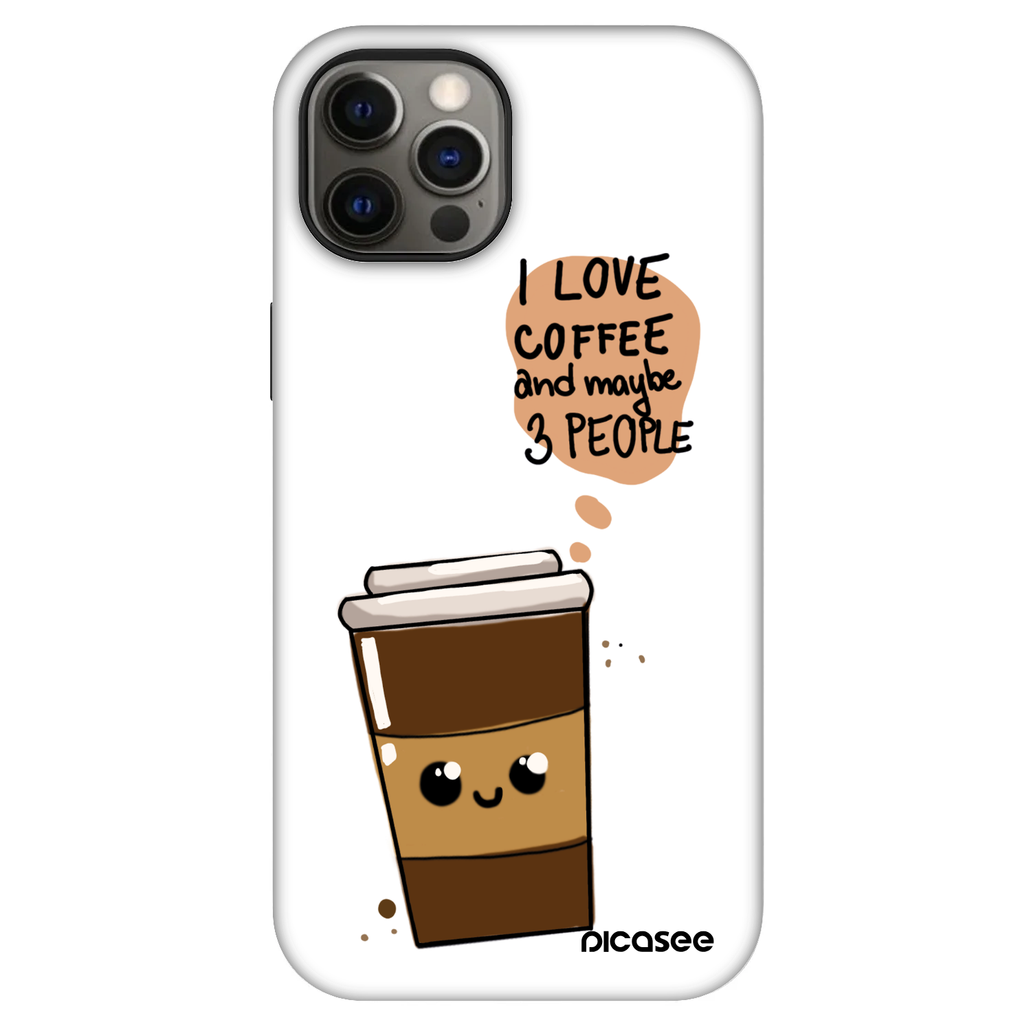 Picasee Fashion Case MagSafe Apple iPhone 12 - Cute coffee