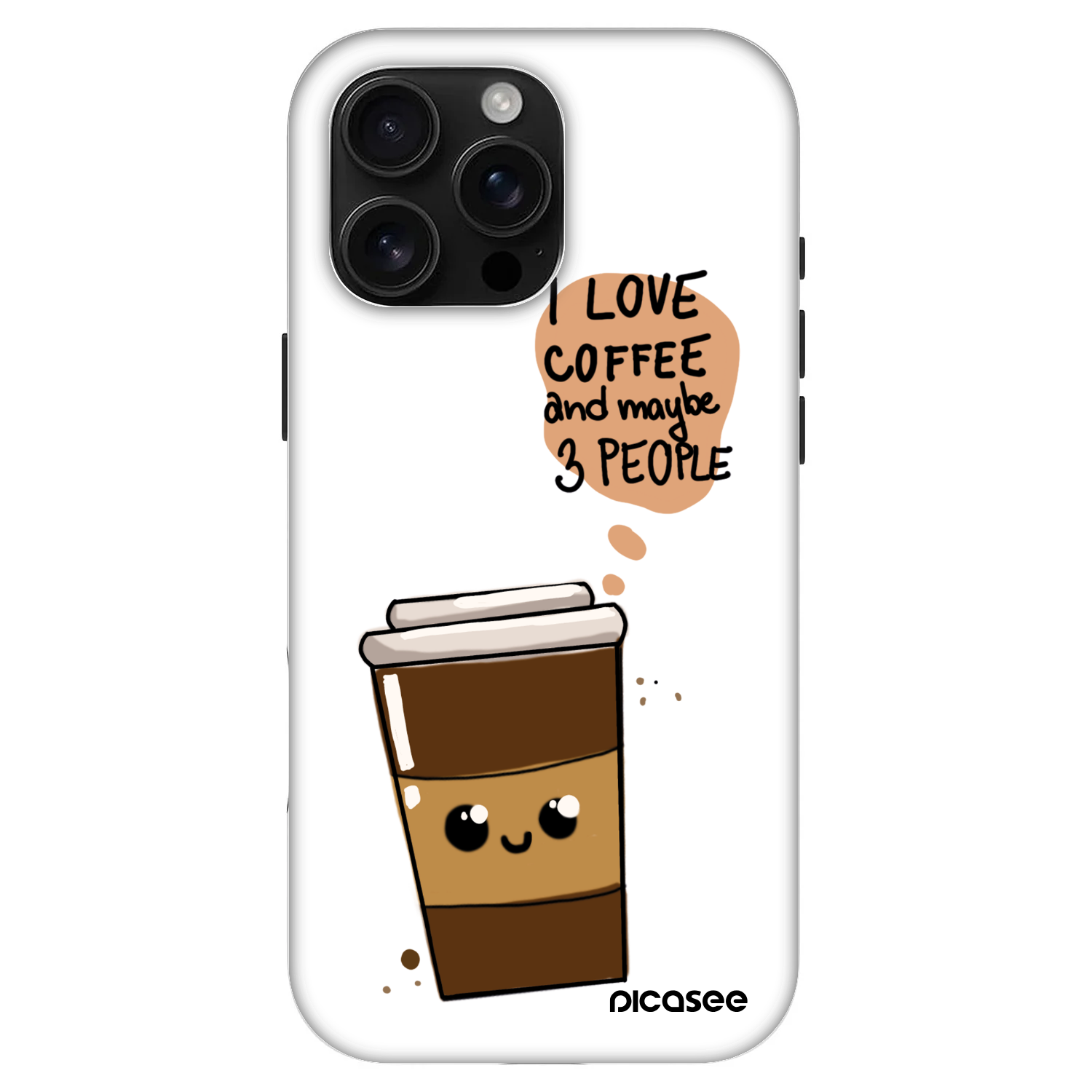 Picasee Fashion Case MagSafe Apple iPhone 16 Pro Max - Cute coffee