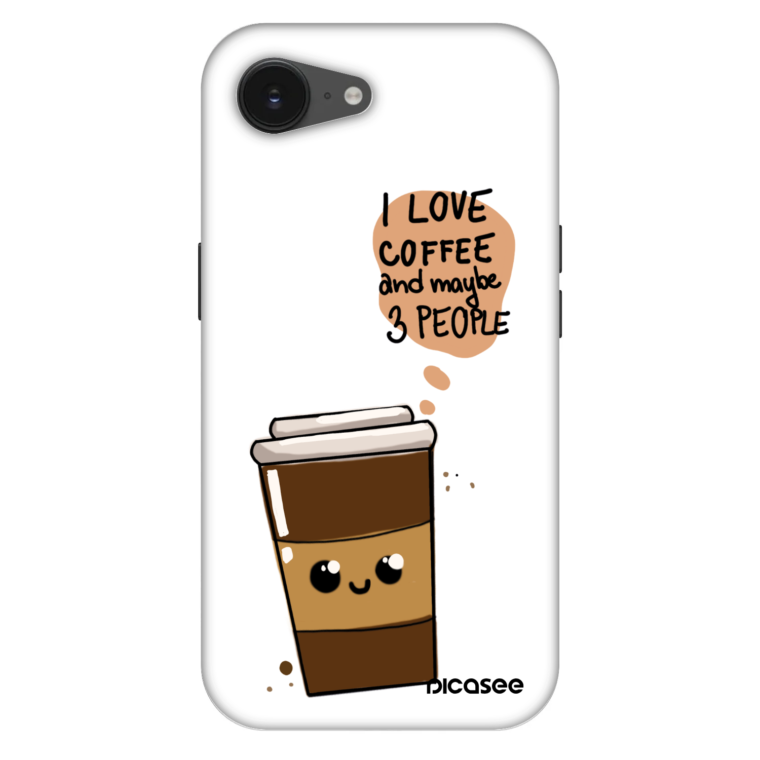 Picasee Fashion Case MagSafe Apple iPhone 16e - Cute coffee