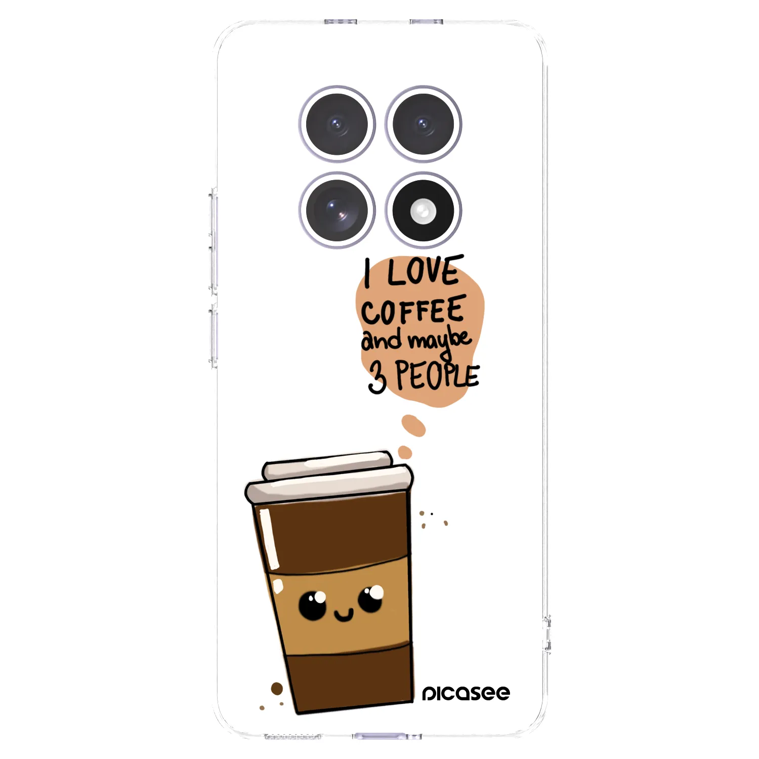 Picasee átlátszó szilikon tok az alábbi mobiltelefonokra Xiaomi Redmi Note 15 - Cute coffee