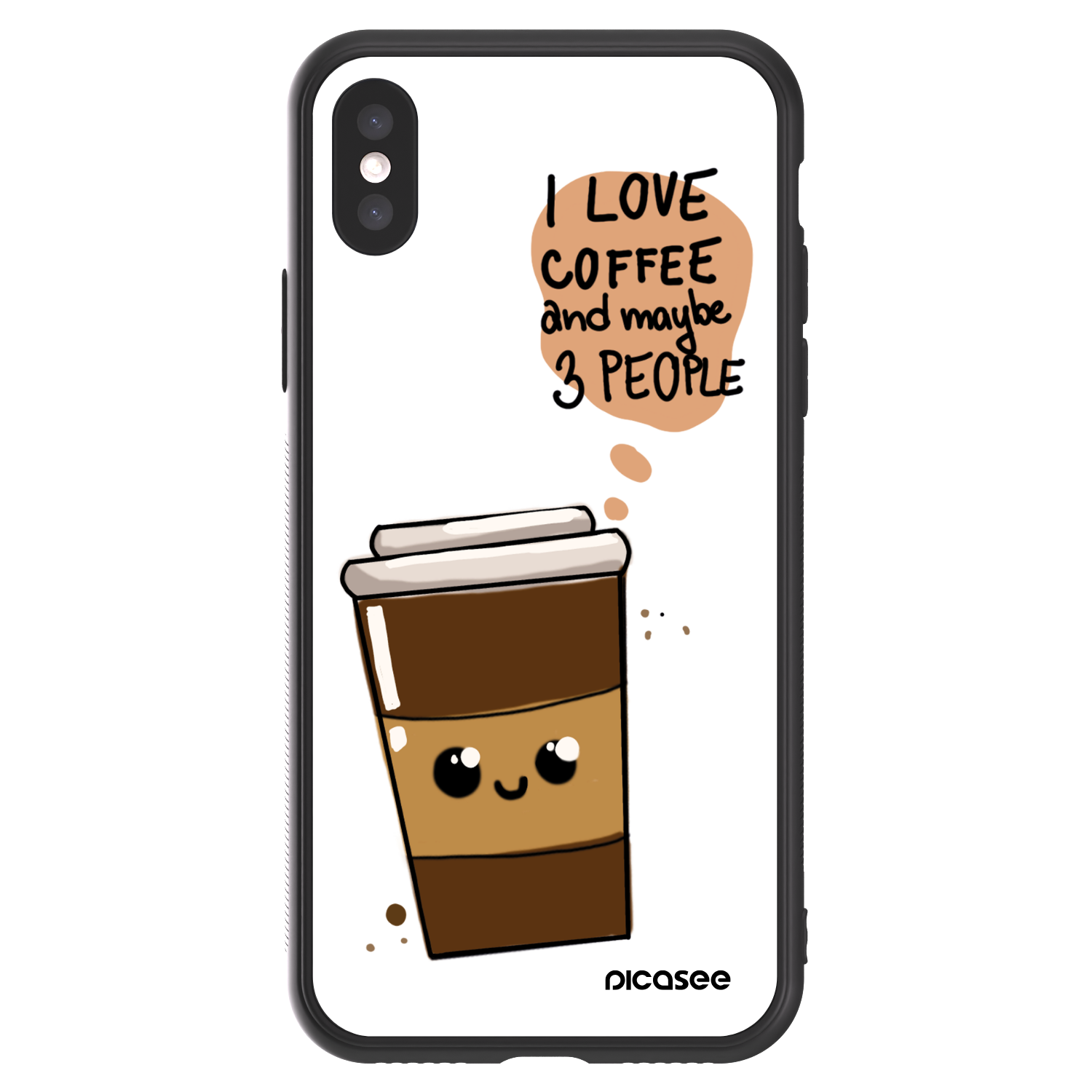 Picasee ULTIMATE CASE Apple iPhone X/XS - készülékre - Cute coffee