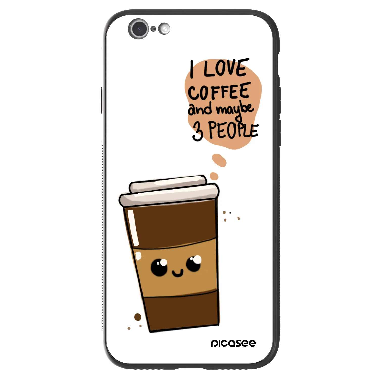 Picasee ULTIMATE CASE Apple iPhone 6/6S - készülékre - Cute coffee