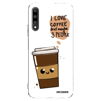 Picasee átlátszó szilikon tok az alábbi mobiltelefonokra Honor 9X Pro - Cute coffee