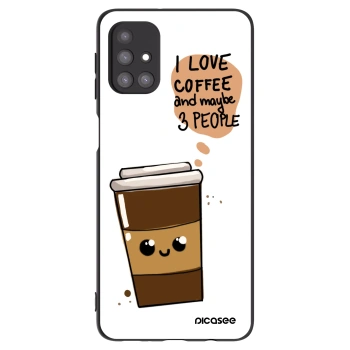 Tok az alábbi mobiltelefonokra Samsung Galaxy M31s - Cute coffee