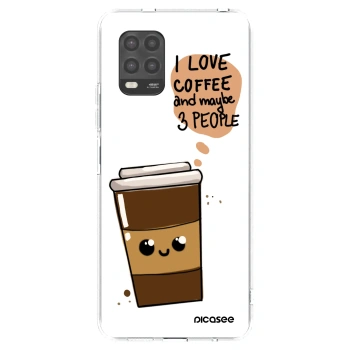 Picasee átlátszó szilikon tok az alábbi mobiltelefonokra Xiaomi Mi 10 Lite - Cute coffee
