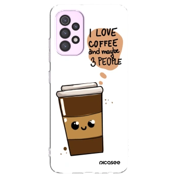 Picasee átlátszó szilikon tok az alábbi mobiltelefonokra Samsung Galaxy A32 5G A326B - Cute coffee