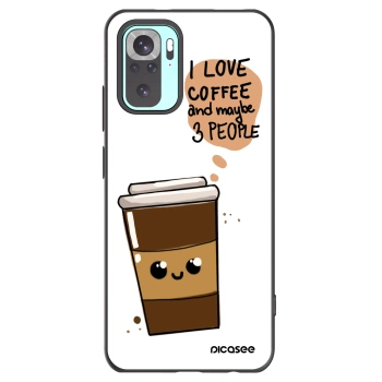 Picasee fekete szilikon tok az alábbi mobiltelefonokra Xiaomi Redmi Note 10 Pro - Cute coffee