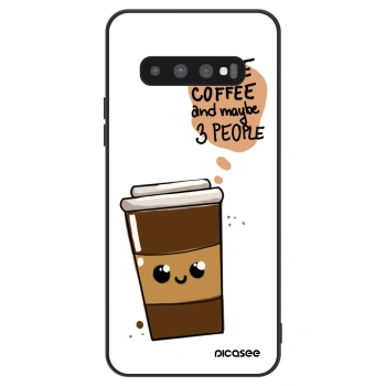 Szilikon tok erre a típusra Samsung Galaxy S10 G973 - Cute coffee