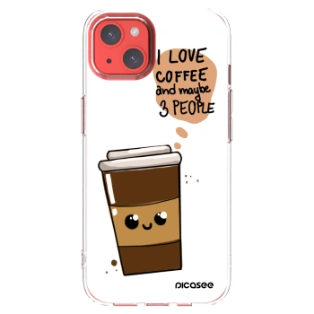 Picasee átlátszó szilikon tok az alábbi mobiltelefonokra Apple iPhone 13 - Cute coffee