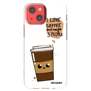 Picasee átlátszó szilikon tok az alábbi mobiltelefonokra Apple iPhone 13 mini - Cute coffee