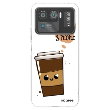 Picasee átlátszó szilikon tok az alábbi mobiltelefonokra Xiaomi Mi 11 Ultra - Cute coffee