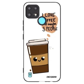 Tok az alábbi mobiltelefonokra Realme C21 - Cute coffee