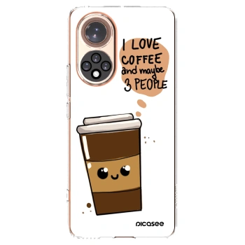 Picasee átlátszó szilikon tok az alábbi mobiltelefonokra Huawei Nova 9 - Cute coffee