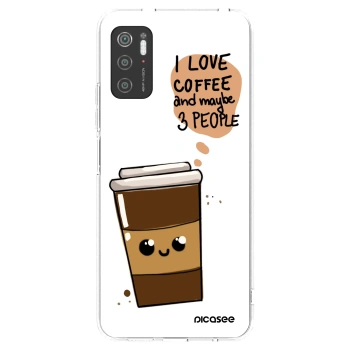 Picasee átlátszó szilikon tok az alábbi mobiltelefonokra Xiaomi Poco M3 Pro 5G - Cute coffee