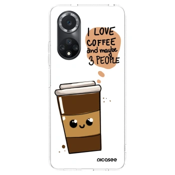 Picasee átlátszó szilikon tok az alábbi mobiltelefonokra Huawei Nova 9 SE - Cute coffee