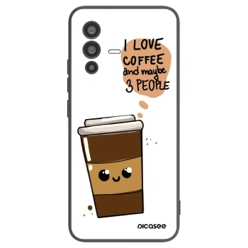 Picasee fekete szilikon tok az alábbi mobiltelefonokra Vivo V23 5G - Cute coffee