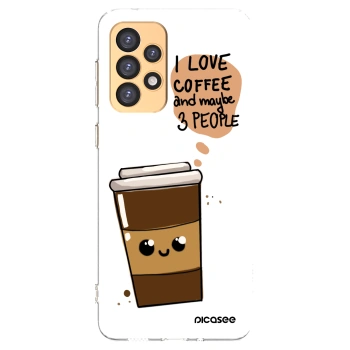 Picasee átlátszó szilikon tok az alábbi mobiltelefonokra Samsung Galaxy A33 5G A336 - Cute coffee