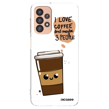 Picasee átlátszó szilikon tok az alábbi mobiltelefonokra Samsung Galaxy A23 A236B 5G - Cute coffee