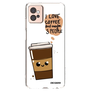 Picasee átlátszó szilikon tok az alábbi mobiltelefonokra Motorola Moto G32 - Cute coffee