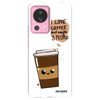 Picasee átlátszó szilikon tok az alábbi mobiltelefonokra Xiaomi 13 Lite - Cute coffee