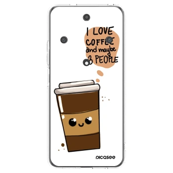 Picasee átlátszó szilikon tok az alábbi mobiltelefonokra Honor Magic5 Lite 5G - Cute coffee