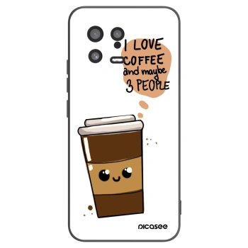 Picasee fekete szilikon tok az alábbi mobiltelefonokra Xiaomi 13 - Cute coffee