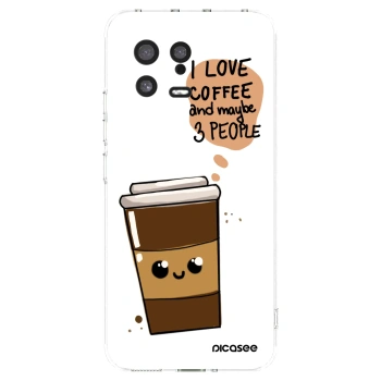 Picasee átlátszó szilikon tok az alábbi mobiltelefonokra Xiaomi 13 - Cute coffee