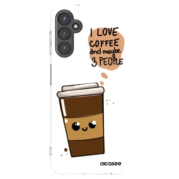 Picasee átlátszó szilikon tok az alábbi mobiltelefonokra Samsung Galaxy A14 5G A146P - Cute coffee