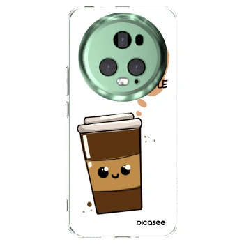 Picasee átlátszó szilikon tok az alábbi mobiltelefonokra Honor Magic5 Pro - Cute coffee