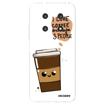Picasee átlátszó szilikon tok az alábbi mobiltelefonokra Honor Magic4 Lite 5G - Cute coffee