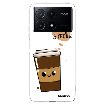 Picasee átlátszó szilikon tok az alábbi mobiltelefonokra Xiaomi Poco X6 Pro - Cute coffee