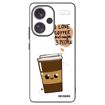 Picasee fekete szilikon tok az alábbi mobiltelefonokra Xiaomi Redmi Note 13 Pro+ 5G - Cute coffee