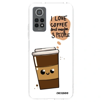 Picasee átlátszó szilikon tok az alábbi mobiltelefonokra Xiaomi Redmi Note 12 Pro 4G - Cute coffee