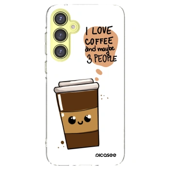 Picasee átlátszó szilikon tok az alábbi mobiltelefonokra Samsung Galaxy A35 5G A356B - Cute coffee