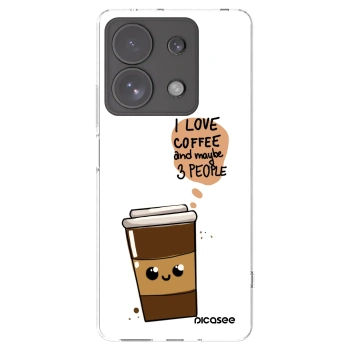 Picasee átlátszó szilikon tok az alábbi mobiltelefonokra Xiaomi Redmi Note 13 Pro 4G - Cute coffee