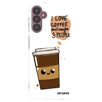 Picasee átlátszó szilikon tok az alábbi mobiltelefonokra Samsung Galaxy A05s A057G - Cute coffee