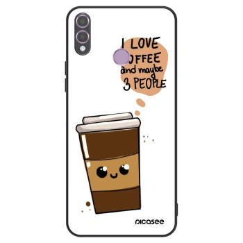 Szilikon tok erre a típusra Honor 8X - Cute coffee