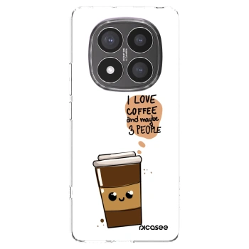 Picasee átlátszó szilikon tok az alábbi mobiltelefonokra Xiaomi Redmi Note 14 Pro+ 5G - Cute coffee
