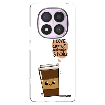 Picasee átlátszó szilikon tok az alábbi mobiltelefonokra Xiaomi Redmi Note 14 Pro 5G - Cute coffee