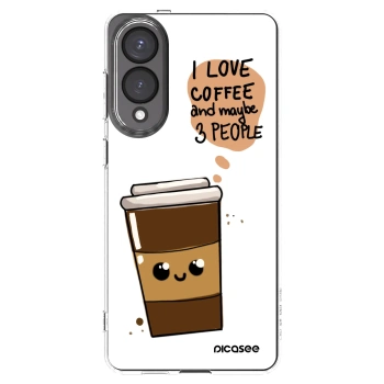 Picasee átlátszó szilikon tok az alábbi mobiltelefonokra Samsung Galaxy S25 Edge 5G - Cute coffee