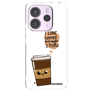 Picasee átlátszó szilikon tok az alábbi mobiltelefonokra Xiaomi Redmi Note 14 4G - Cute coffee