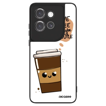 Szilikon tok erre a típusra Motorola Edge 50 Neo - Cute coffee