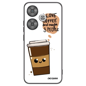 Picasee fekete szilikon tok az alábbi mobiltelefonokra Xiaomi Poco F6 - Cute coffee