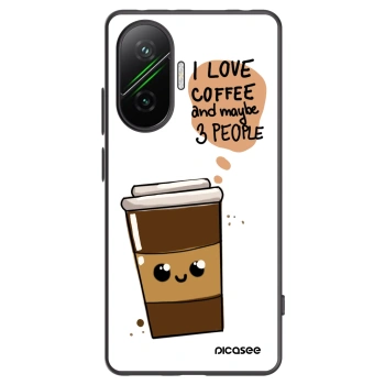 Picasee fekete szilikon tok az alábbi mobiltelefonokra Xiaomi Poco F7 Pro 5G - Cute coffee