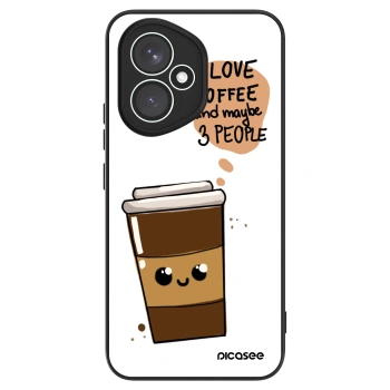 Szilikon tok erre a típusra Honor 400 5G - Cute coffee
